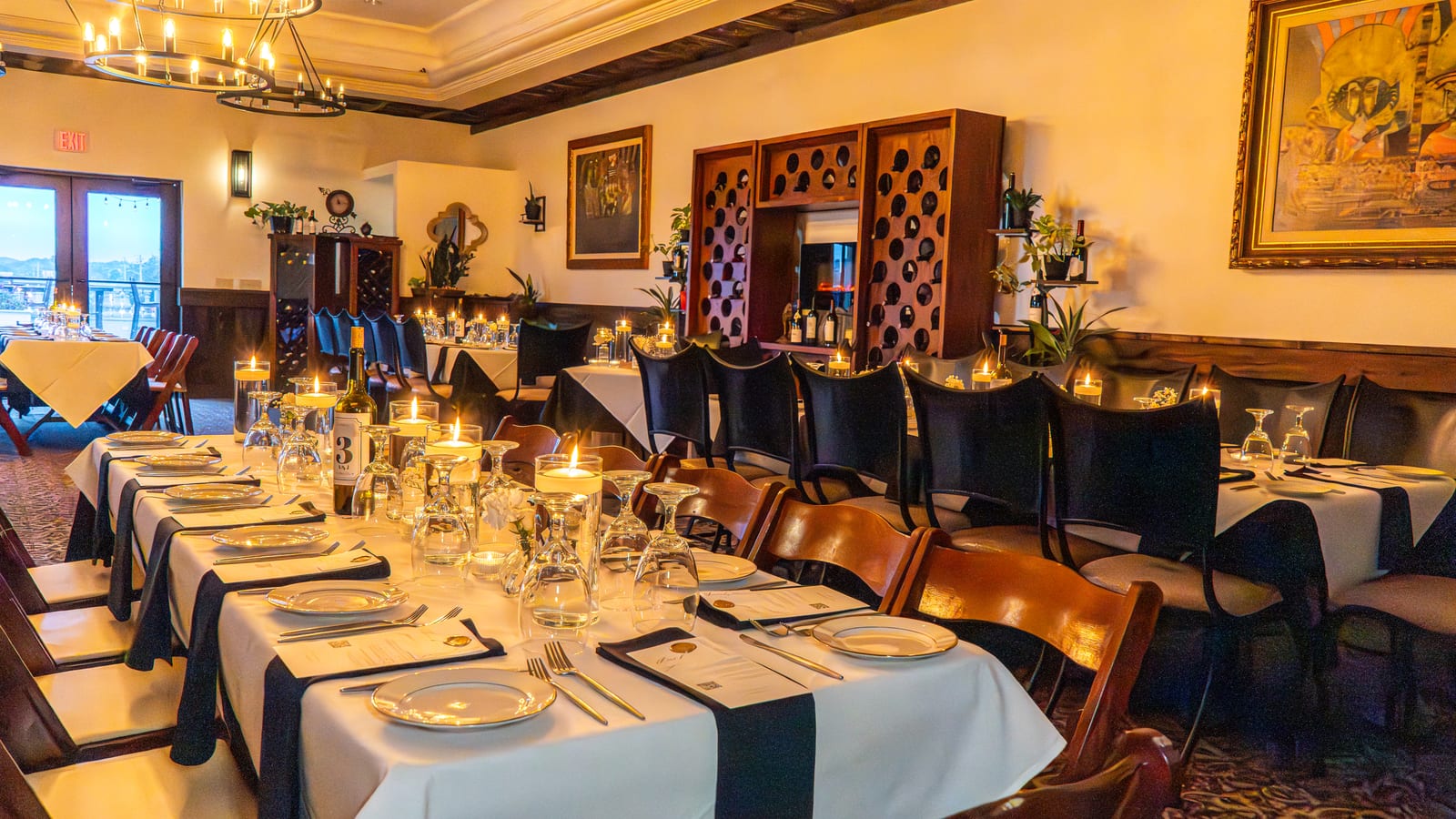 Catering buffet spread at La Cocina at The Cellar Upstairs