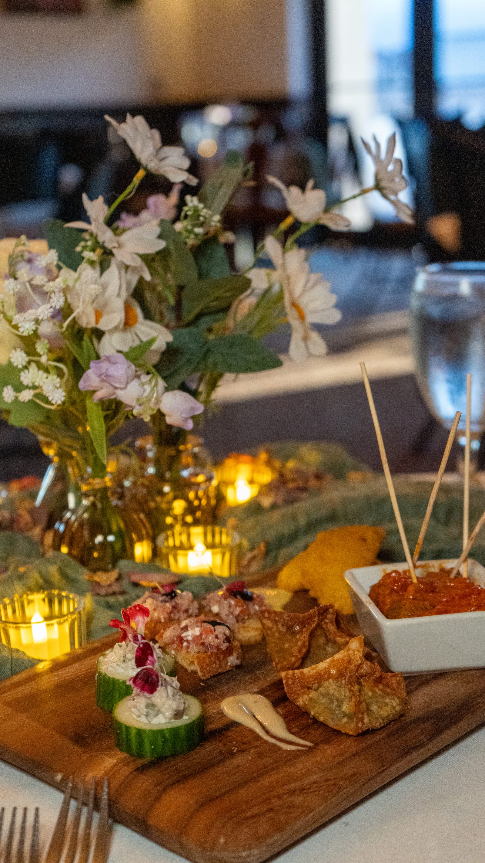 Evening service in the dining room at La Cocina at The Cellar Upstairs
