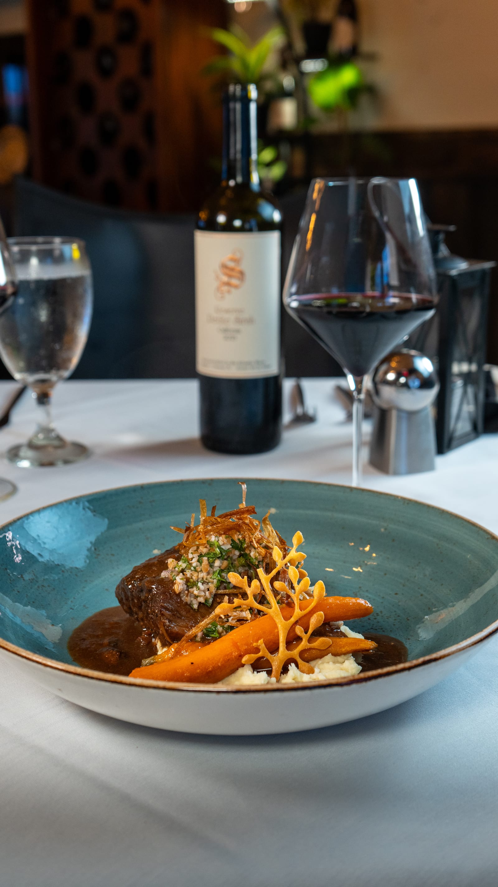 Seasonal fine dining dish at La Cocina at The Cellar Upstairs
