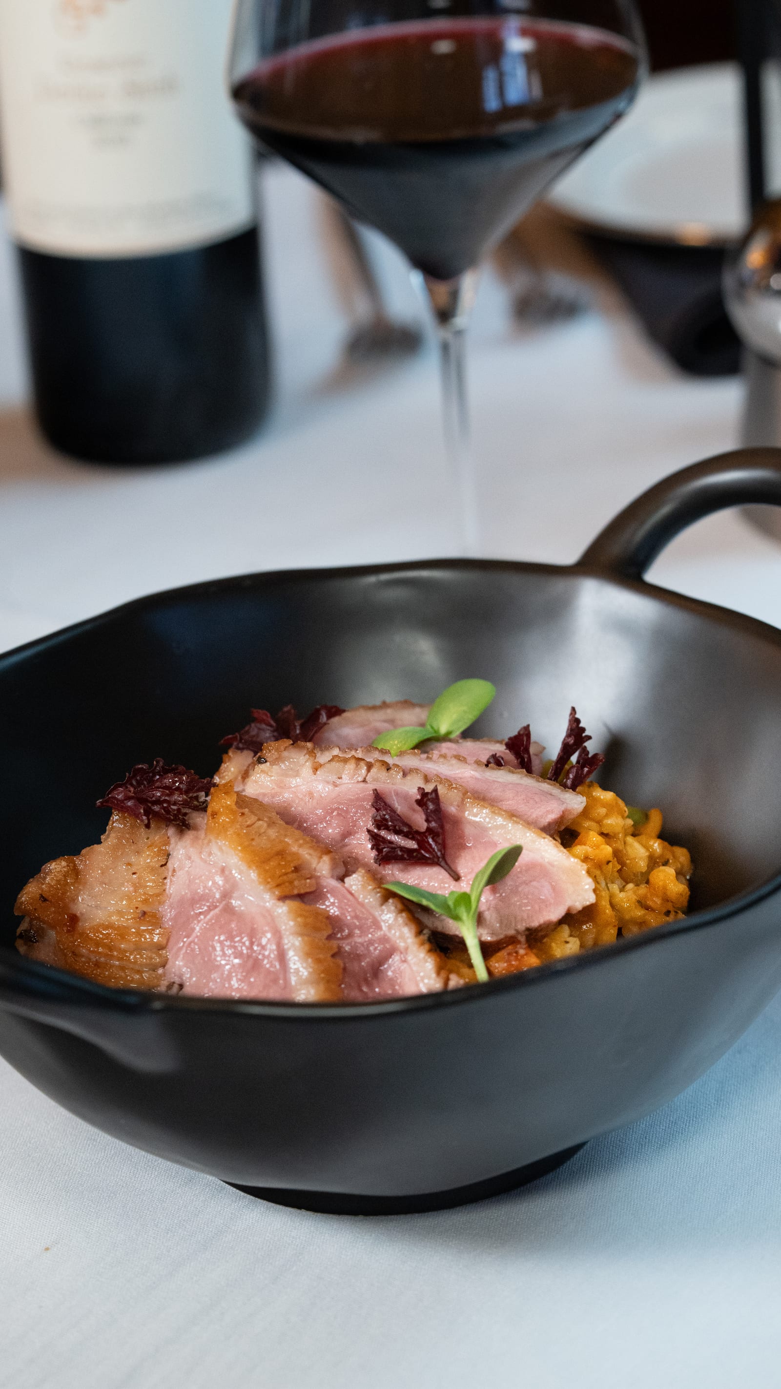 Culinary presentation at La Cocina at The Cellar Upstairs
